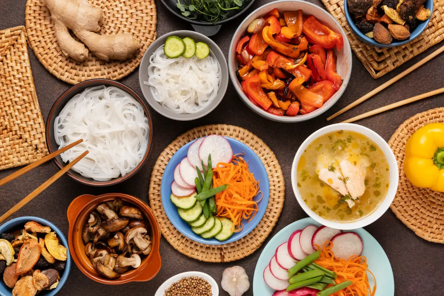 comida típica tailandesa